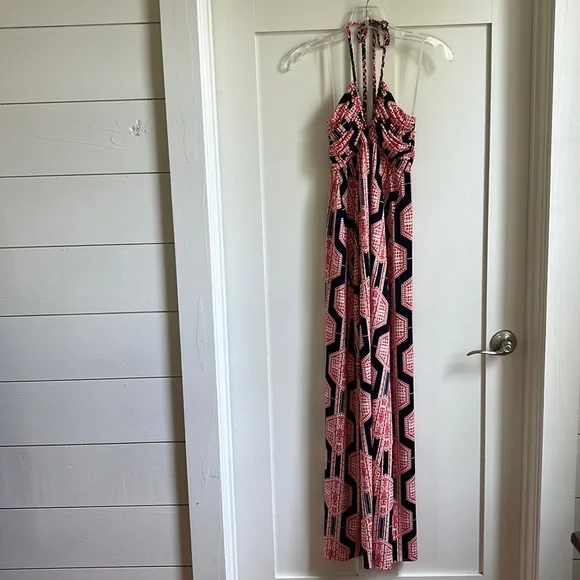 red white and blue maxi dress Mariner Blooms Maxi Dress main image 0